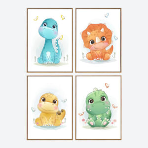 Image Kinder Poster Set Dino Matz&Leni