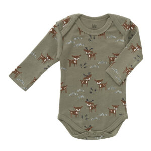 Image Body Langarm Deer Olive Fresk 0-3 M