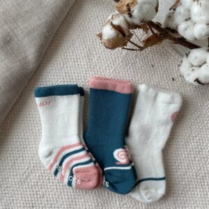 Image Socken Weiss/Pink/Türkis 1-3 Jahre