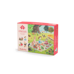 Image Puzzle mit 4 Jahreszeiten Moulin Roty