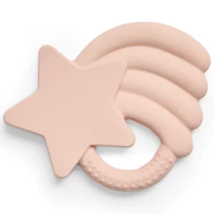 Image Beißring Naturkautschuk Falling Star - Pale Pink