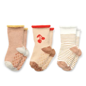 Image Liewood Eloy Baby Socks 3 pack Peach/Sandy SIZE 22/24