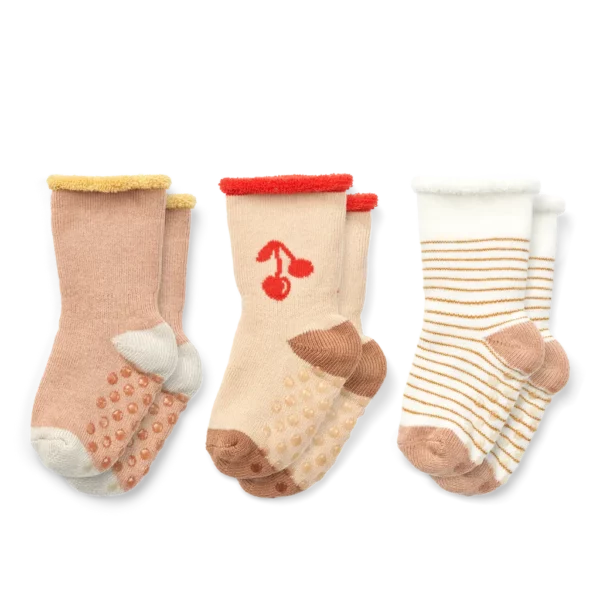 Image Liewood Eloy Baby Socks 3 pack Peach/Sandy SIZE 22/24