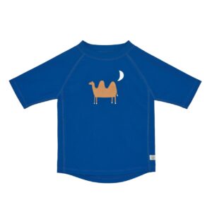 Image UV Shirt Kinder Kurzarm - Kamel, Blau Größe:98