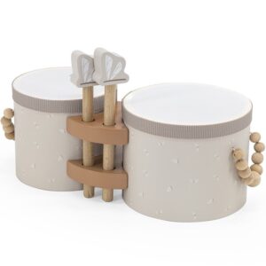 Image Bongos aus Holz Nougat