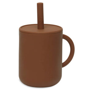 Image Becher mit Trinkhalm Caramel Jollein