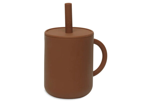 Image Becher mit Trinkhalm Caramel Jollein