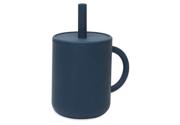 Image Becher mit Trinkhalm Jeans Blue Jollein