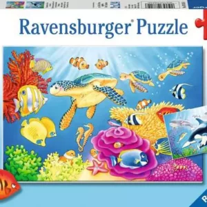 Image Kinderpuzzle ab 4 Jahren - Kunterbunte Unterwasserwelt - 24 Teile