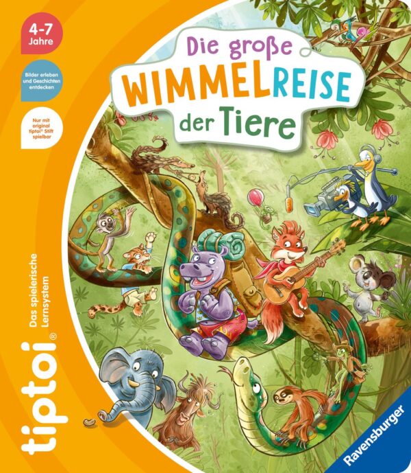 Image tiptoi® Die große Wimmelreise der Tiere