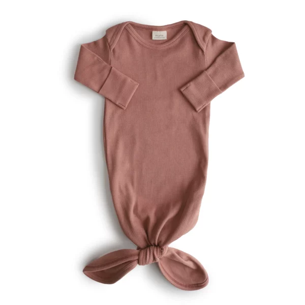 Image Geripptes, geknotetes Babykleid Cedar