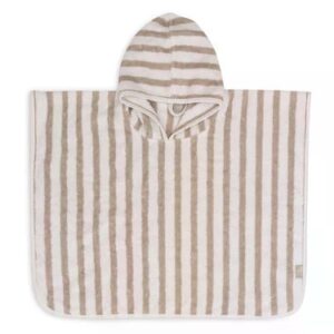 Image Badeponcho Stripe Frottee - Olive Green