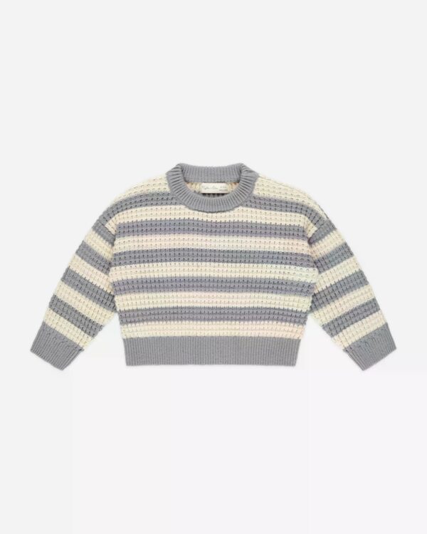 Image Aspen Sweater Dusty Blue Stripe 6-7 Jahre