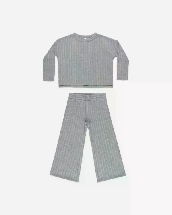 Image Cozy Rib Knit Set Grau 4-5 Jahre