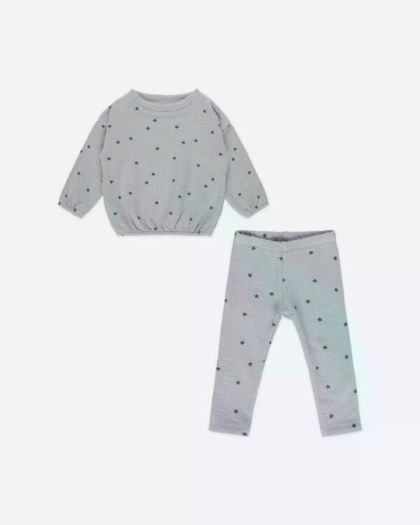 Image Spongey Knit Set Blue Star 4-5 Jahre