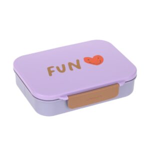 Image Brotdose Kinder - Bento Lunchbox, Little Gang Herz Lila