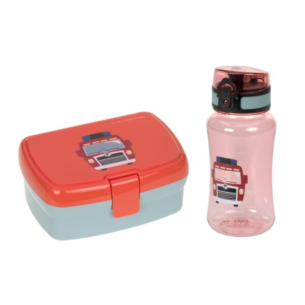 Image Brotdose & Trinkflasche Set - Lunch Set, Tiny Drivers, Feuerwehr