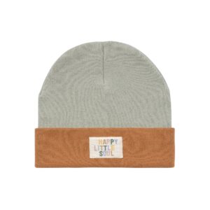 Image Beanie Mütze Kinder - Bio Baumwolle, Little Gang, Khaki Braun Größe 1-3 Jahre