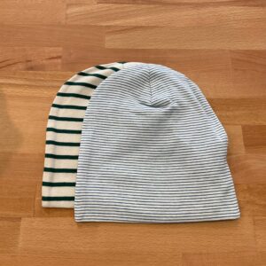 Image Beaniemützen Bljue Green Stripe Größe 3-5 Jahre