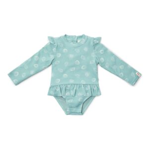 Image Badeanzug mit Rüschen langarm - Ocean Treasures Surf Blue Größe 98/104